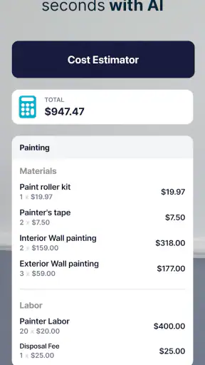 SimplyWise Cost Estimator