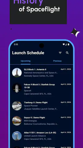 Space Launch Now - Tracker
