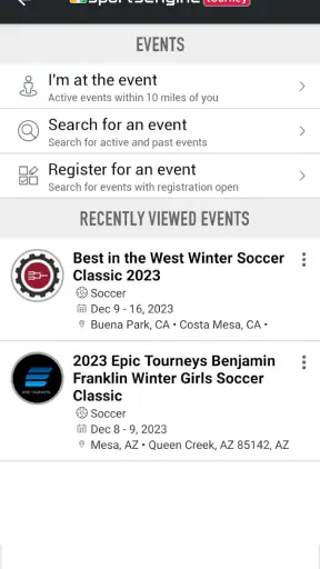 SportsEngine Tourney