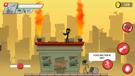 Stick vs Zombies: Platformer