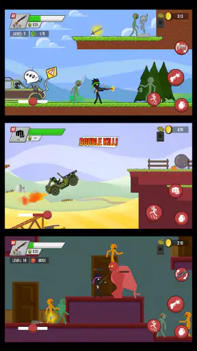 Stick vs Zombies: Platformer