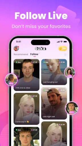Suka - Live Stream, Chat