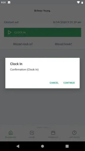 TimeClock Plus Clock