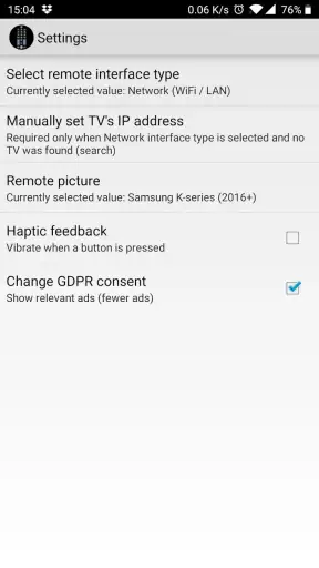 TV (Samsung) Remote Control