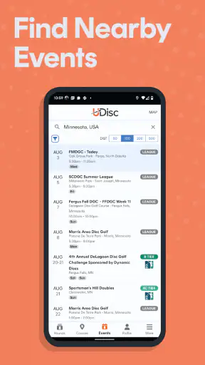 UDisc Disc Golf App