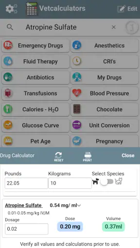 Vetcalculators
