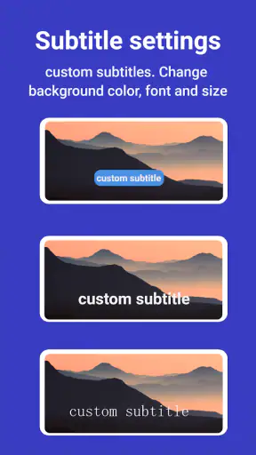 Video Player Subtitle Support
