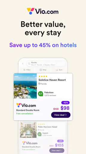Vio: Hotels & travel deals
