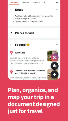 Wanderlog - Trip Planner App