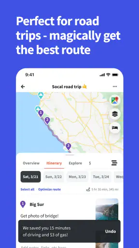 Wanderlog - Trip Planner App
