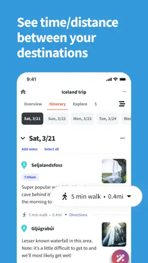 Wanderlog - Trip Planner App