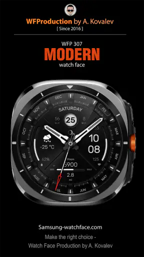 WFP 307 Modern watch face