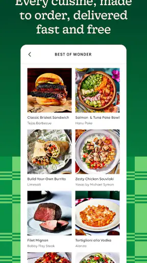 Wonder: Food Delivery