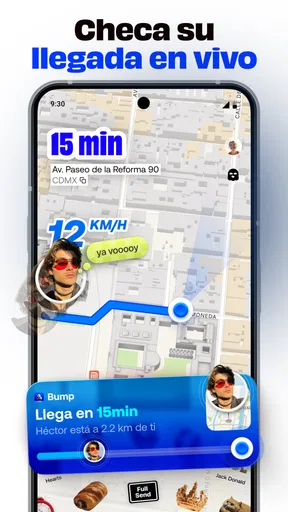 Bump - mapa para amigos