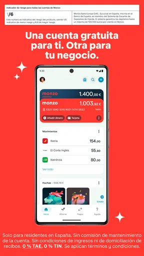 Monzo: Banco Móvil y Finanzas