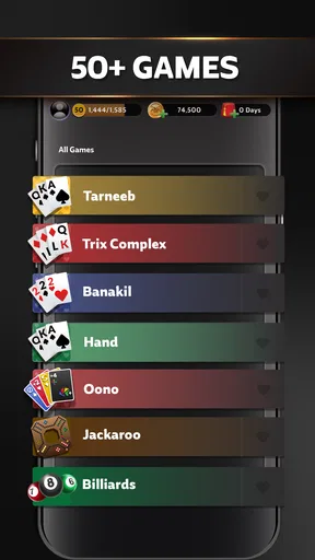 Jawaker Hand, Tarneeb & Trix