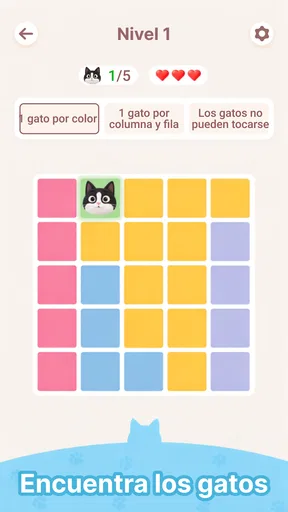Meowdoku: Puzles lógicos
