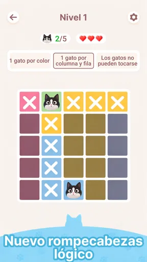 Meowdoku: Puzles lógicos