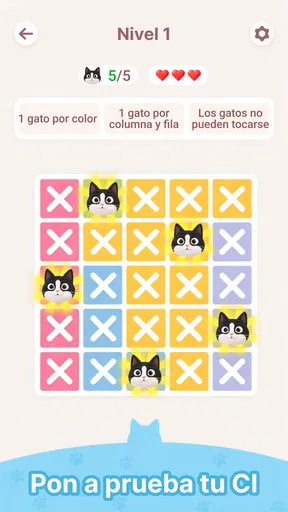 Meowdoku: Puzles lógicos