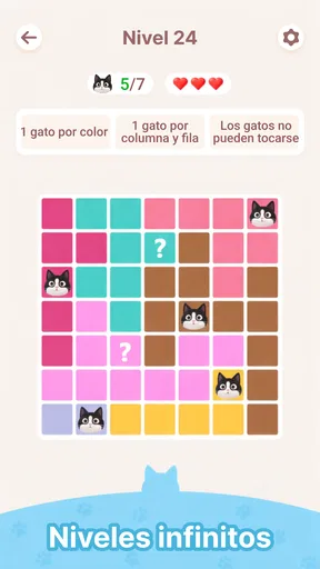 Meowdoku: Puzles lógicos