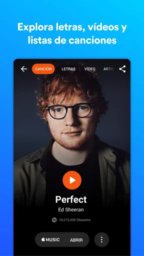 Shazam: música y conciertos
