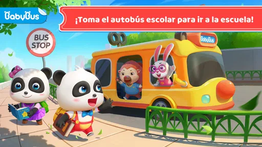 Autobús Escolar del Bebé Panda