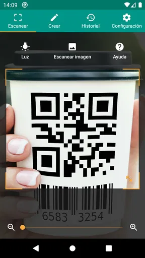 Escáner QR y de barras