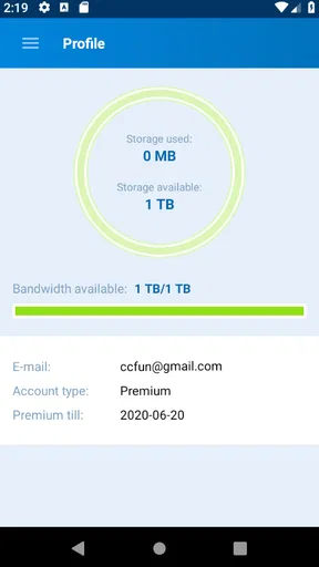 Alfafile.net ファイルマネージャー