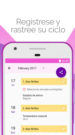 Calendario Menstrual Lilly