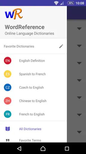 Diccionario ingles WordRef