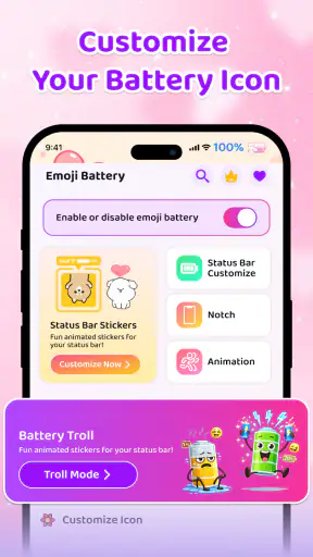 Emoji Battery Icon Customize