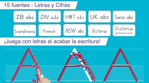 Escribo en letras de imprenta