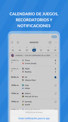 Live Futbol TV - Horarios