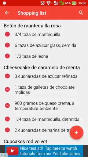 Recetas de pasteles