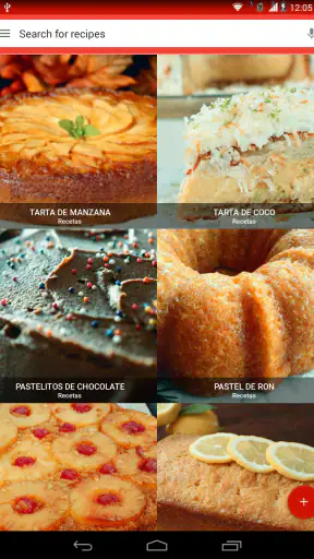 Recetas de pasteles