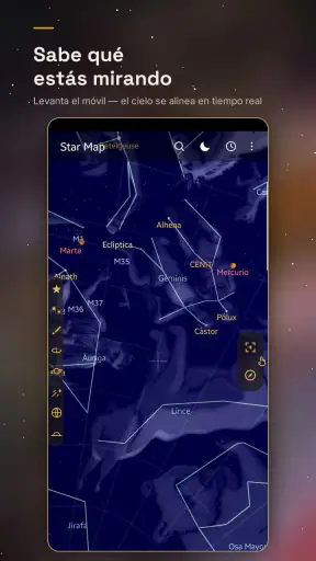 SkyX: Mapa estelar