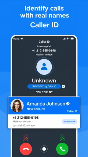 Show Caller ID Name & Location