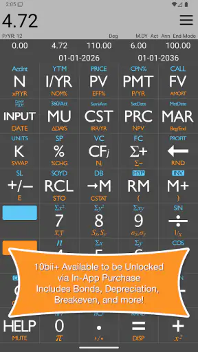 10bii Financial Calculator