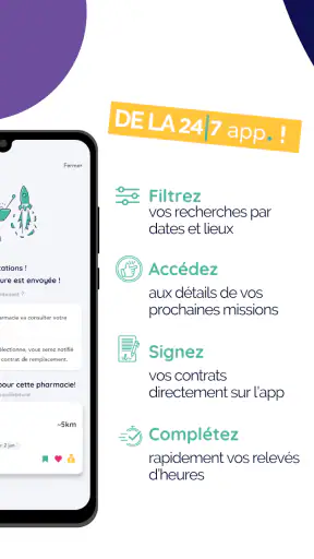 24/7 app. pour les remplaçants