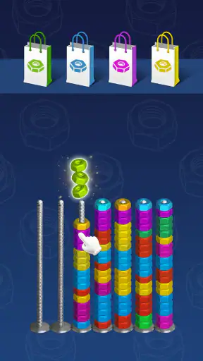 3D Nuts Sort