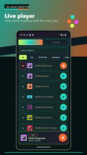 90 music radio Pro