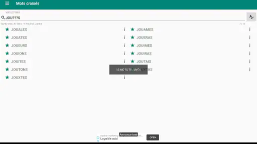 Alphagram-R : Anagrammes