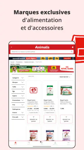 Animalis: Prix bas et promos