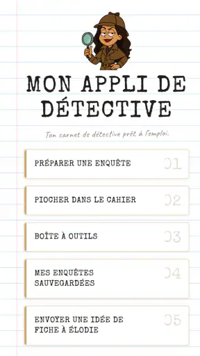 App du Détective : comprendre