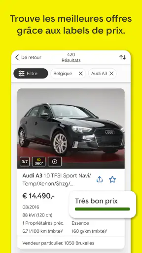 AutoScout24: Achat de voiture