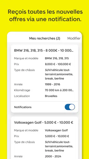 AutoScout24: Achat de voiture