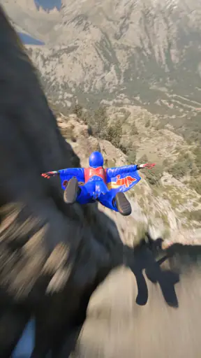 Base Jump Wing Suit Flying