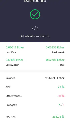 Beaconchain Dashboard