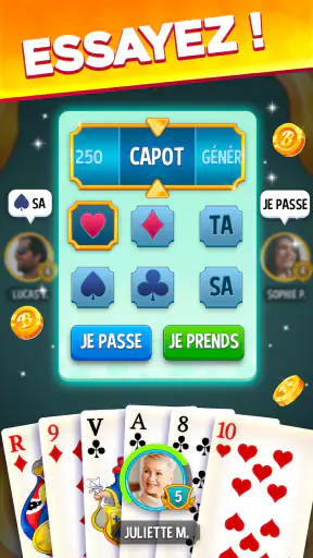 Belote & Coinche, jeu en ligne