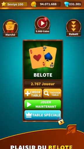Belote - Rami Online HD